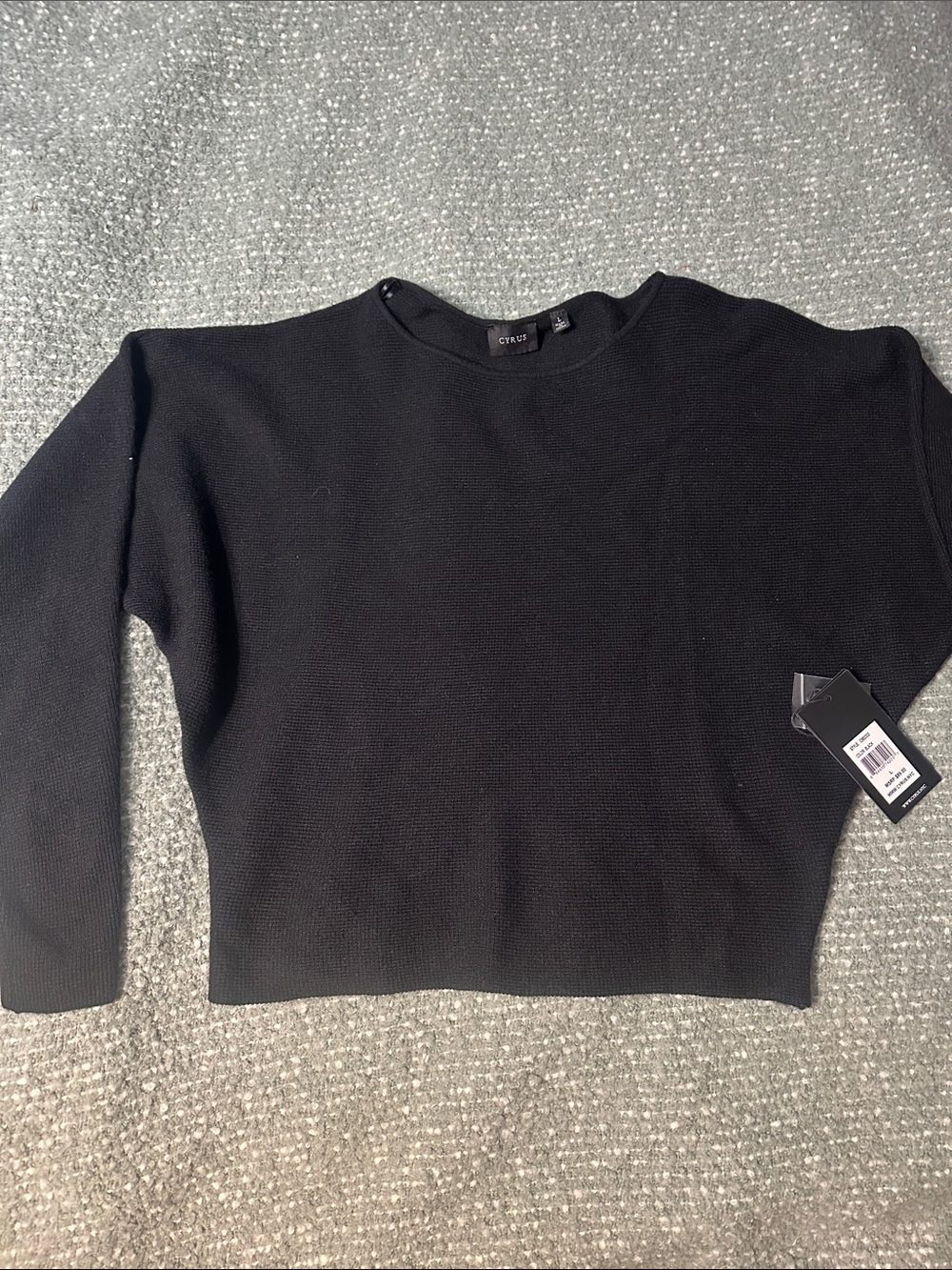 Cyrus Black Crewneck Sweater